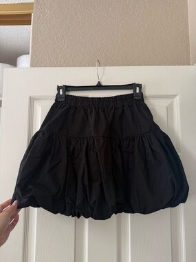 Oak + Fort Black Bubble Skirt
